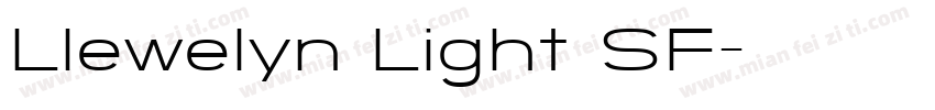 Llewelyn Light SF字体转换